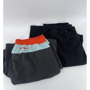 Lot Of 2 Birddogs Shorts Men's Size XXL Grey Black Classic Boom Lined
